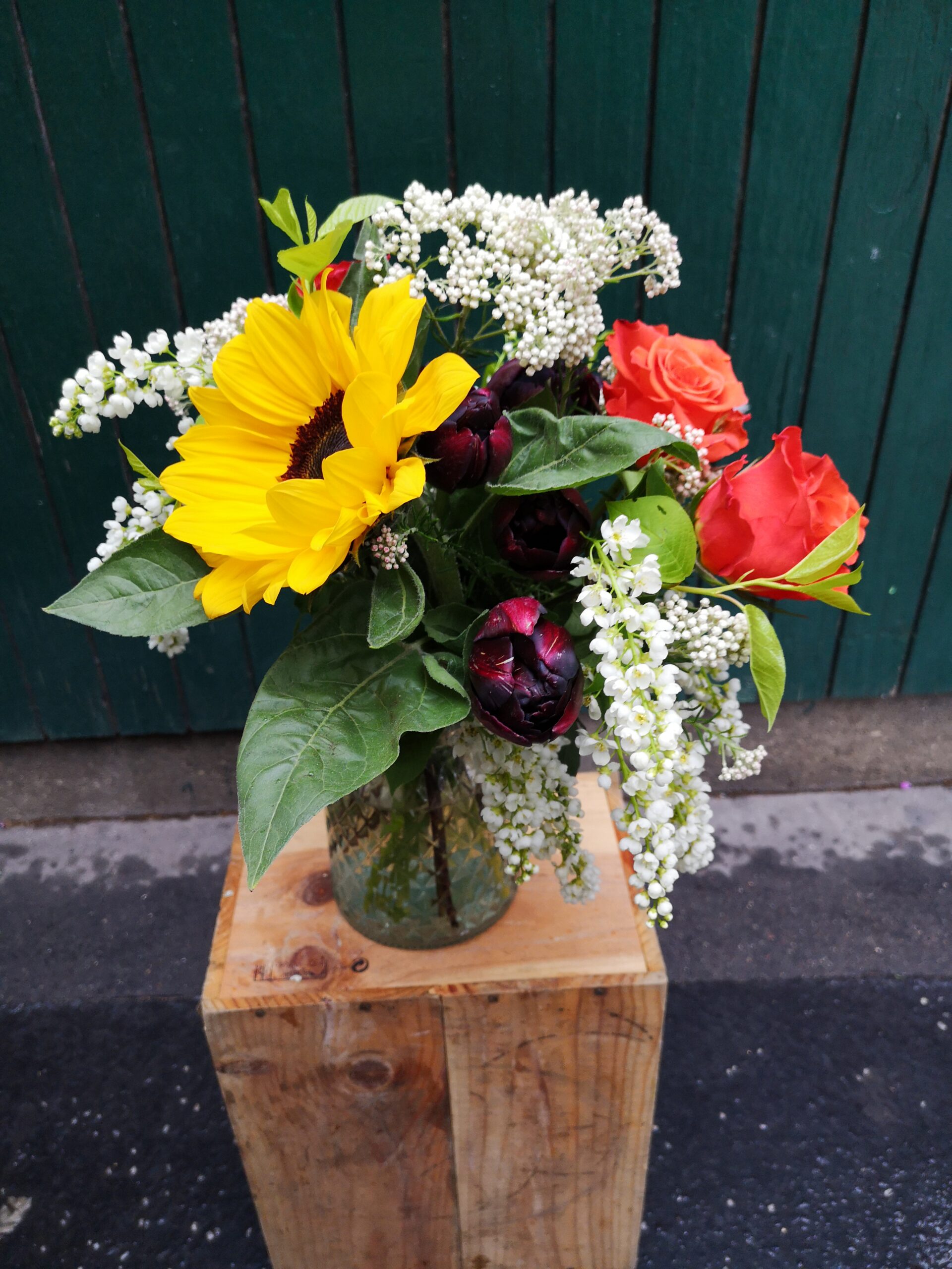 Création d'un bouquet pour un anniversaire dans le 8ème arrondissement de Paris